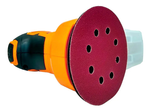 Lijadora Rotoorbital De Palma 300w 125mm 13000rpm Lusqtoff Color Naranja Frecuencia 50hz 50 Hz - Imagen 2