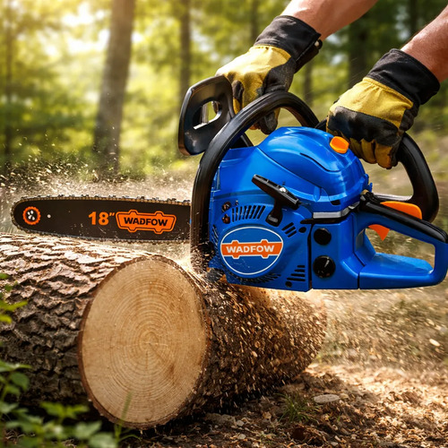 Motosierra Nafta 18 1.8kw 46cc Wadfow De Ingco Wgc1552 *ub* Color Azul - Imagen 3