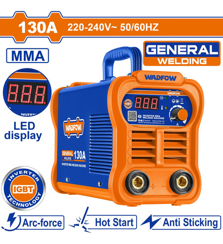 Soldadora Inverter 220v 130a Mma Led Igbt Wadfow Wwd21301 - Imagen 2