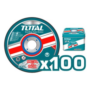 100 Discos De Corte Metal Total Para Amoladora, 4.1/2'' -sc-