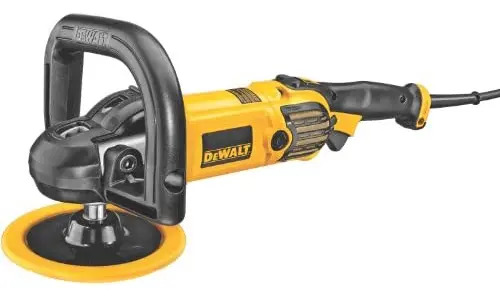 Pulidora eléctrica de mano DeWalt DWP849X color amarillo 1.25kW