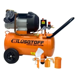 Compresor De Aire Eléctrico Portátil Lüsqtoff Lc-3550bk 50l 3.5hp Naranja 50 Hz Monofásica