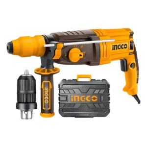 Rotomartillo 950w C Adaptador De Mandril En Valija Rgh9528-2 Amarillo 50 60hz