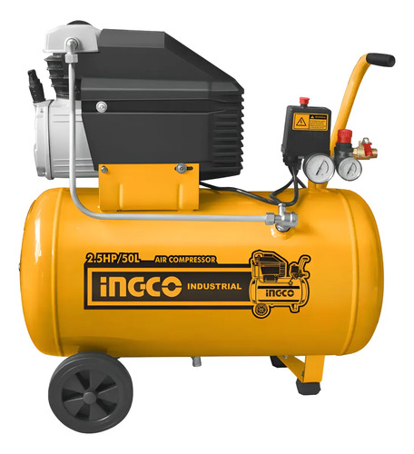 Compresor De Aire 50 Lts 2,5hp 8bar Ingco Ac25508 96db