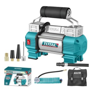 Compresor Inflador Total Vehículos Manómetro 120psi Ttac2506