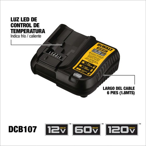 Atornillador De Impacto Dewalt Dcf887m2-b2 1/4 Sin Carbones Color Amarillol - Imagen 5