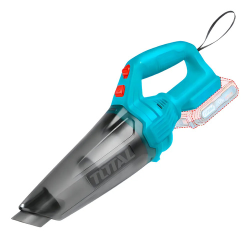 Aspiradora Inalámbrica De Mano Total 0.5 Litros, Hogar, Auto - No Incluye BaterĂa Ni Cargador - Tvli201261 Turquesa - Imagen 2