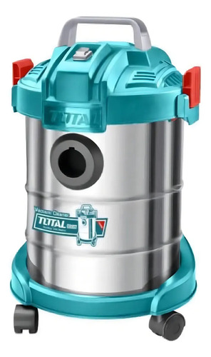 Aspiradora Electrica 800w Tanque 12l Total Tvc14122 Con Ruedas Tacho Inox Verde