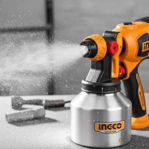 Pistola De Pintar Ingco 530w Tacho Acero Inox. 1000ml
