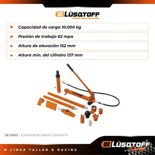 Expansor Para Chapista HidrĂ¡ulico Jk-1003 Lusqtoff Naranja Claro - Imagen 4