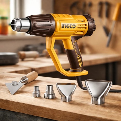 Pistola De Calor 2000w C Set De Boquillas Hg200047 Ingco - Imagen 3