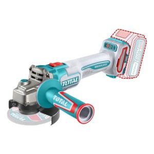 Amoladora Inalámbrica Total 20v Industrial - Motor Brushless, Sin Carbones 1000w - 4.1/2 Pulgadas, 115mm - No Incluye Batería Ni Cargador - Tagli27153 Turquesa
