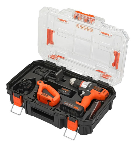 Taladro Black+decker Mtx20k4-ar Matrix Inalámbrico 4 Cabezal
