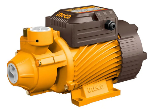 Bomba De Agua Periferica 1x1 1hp Ingco Vpm75068 Amarillo Monofásica