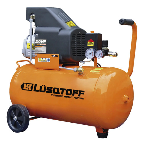 Compresor De Aire Eléctrico Portátil Lüsqtoff Lc-2025 25l 2hp Naranja 50 Hz Monofásica