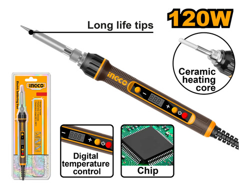 Soldador EstaƱo Lapiz 120w Ingco Si01610 - Imagen 2