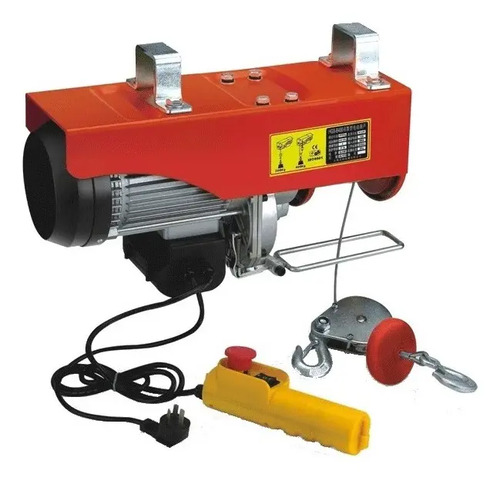 Aparejo Electrico 500 1000kg Cable Acero 12m Mando Distancia Cantidad De Cuerdas 1 Color Naranja