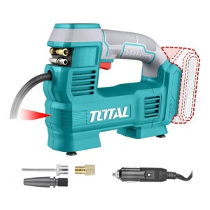 Inflador Compresor Inalámbrico Total 20v Para Autos, Vehículos, Inflables - Con Display Digital, Automático, 11bar 160psi - No Incluye Batería Ni Cargador - Tacli2012 Turquesa No Aplica