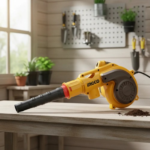 Sopladora Aspiradora 800w Con Accesorios Ingco Ab8038 Amarillo - Imagen 3