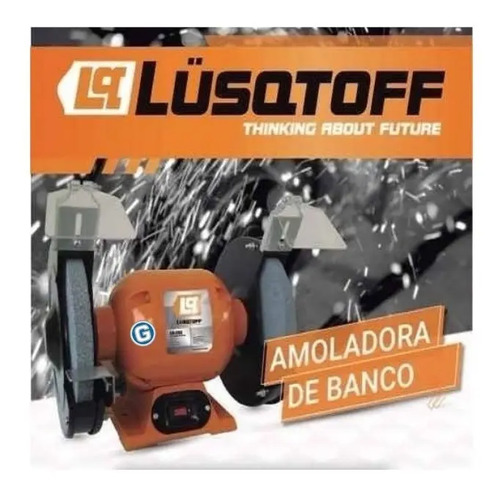 Amoladora De Banco 375 W Lusqtoff Color Naranja Frecuencia 50 Hz - Imagen 7