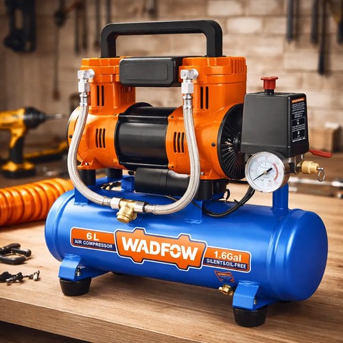 Compresor De Aire 15lt 1.5hp Libre De Aceite Wadfow Wap1a15 - Imagen 3