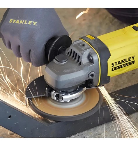 Miniamoladora angular inalámbrica Stanley SCG400M2K color amarillo 20 V + accesorios - Imagen 2