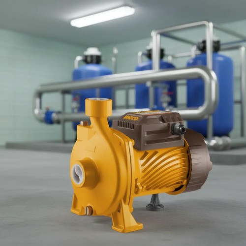 Bomba Centrifuga Ingco 370w 0.5hp Caudal 90 L/min 22m 8mt Cpm37068 Naranja Claro 50/60 - Imagen 2