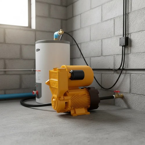 Bomba Periferica Autocebante 0.5hp 370w Ingco Vpa37068 Amarillo Monofásica - Imagen 3