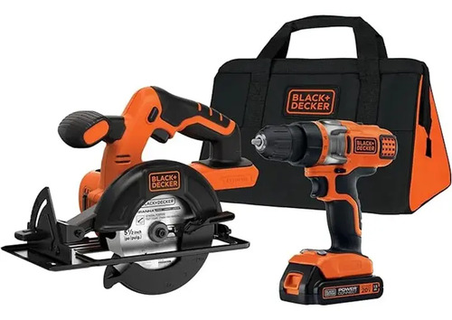 Kit Sierra Circular + Taladro Black+decker Bdcd220cs MaletÃn