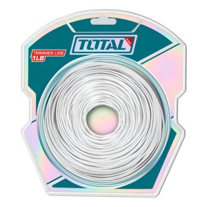 Rollo De Tanza Redonda Total Para Desmalezadora Bordeadora, Largo 120m Diámetro 2mm, 450g - Tals2001 Blanco