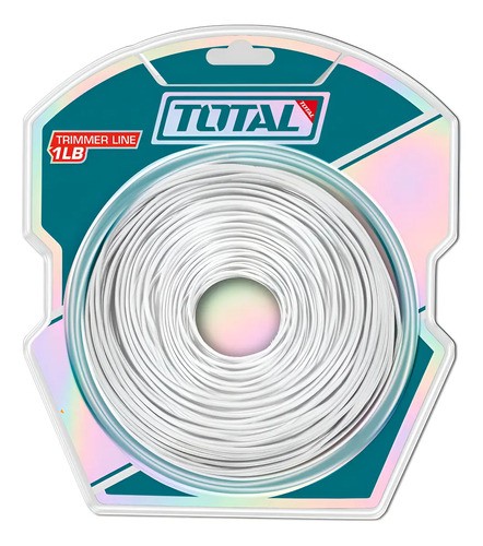 Rollo De Tanza Redonda Total Para Desmalezadora Bordeadora, Largo 120m Diámetro 2mm, 450g - Tals2001 Blanco