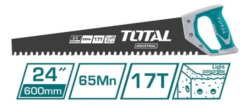 Serrucho Total 24'' 60cm, Dientes De Acero Tungsteno - Hormigón Celular, Ladrillo, Yeso, Hielo - THTLCS1241 - Imagen 3
