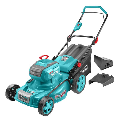 Cortacésped Inalámbrica Total 40v Industrial Motor Sin Carbones - Recolector 60 Litros, 8 Posiciones Altura, Ancho 51cm... Turquesa