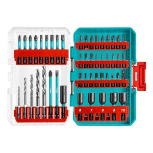 Juego De Puntas Y Mechas Total Para Atornillador De Impacto 1/4'', 49 Piezas, Línea Industrial, Incluye Estuche Organizador - TACSDL24906