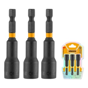 Set X3 Dados Imantados 10mm Con Encastre 1/4 Amn1031 Ingco