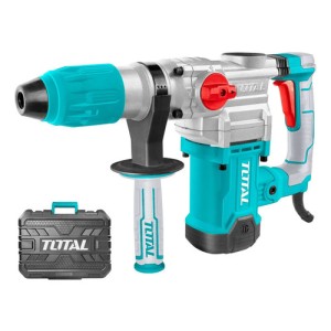 Rotomartillo Total 1600w Industrial, 10 J, Encastre Sds Max - Incluye Maletín Y Accesorios - Th1163855 Turquesa 50 60hz