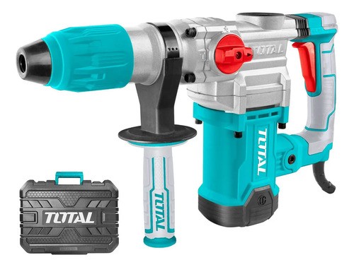 Rotomartillo Total 1600w Industrial, 10 J, Encastre Sds Max - Incluye MaletÃn Y Accesorios - Th1163855 Turquesa 50 60hz