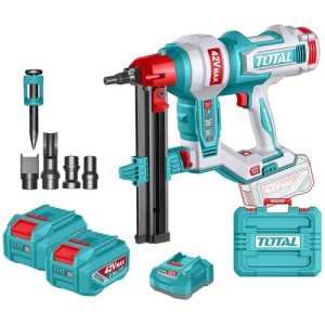 Clavadora Concreto Total 42v, 2 Baterías Cargador Y Clavos