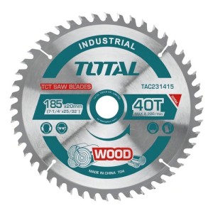 Disco Sierra Circular 40d 185mm 7 1/4 '' Total Tac231415 Color Turqueza