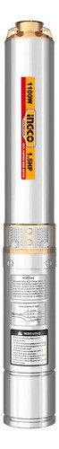 Bomba Sumergible Tubo 1100w 1.5hp Pozo Semisurgente Ingco