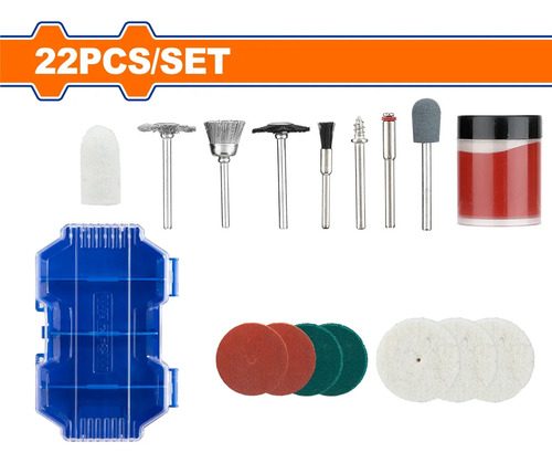 Set X 22pcs Accesorio Mini Torno 1/8 Wrr6022 Wadfow - Imagen 2