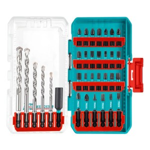 Juego De Puntas Y Mechas Total Para Atornillador De Impacto 1/4'', 33 Piezas, Línea Industrial, Incluye Estuche Organizador - TACSDL11303