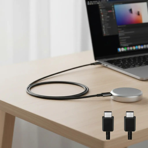 Cable Usb C-c 3.0 Ah 1 Mts Largo Total Tiucc02 Negro - Imagen 3