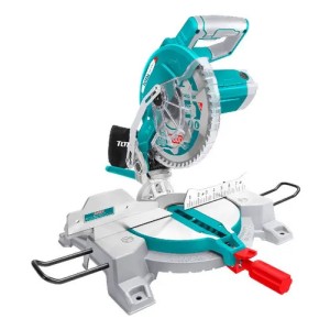 Sierra Ingletadora Deslizable Total 1800w, Industrial - 10 Pulgadas, 254mm - 5.300rpm - Incluye Disco, Bolsa Recolectora Y Barra Extensora - TS42152557