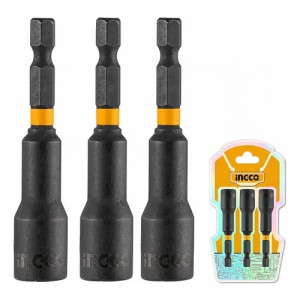Adaptadores Para Taladro 8mm Punta Magnetica 3 Piezas Ingco