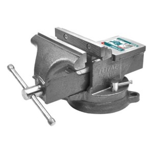 Morsa De Banco Total 8 Pulgadas, 200mm, De Apriete 2500kg, Con Yunque, Base Giratoria - Tht6186 Negra